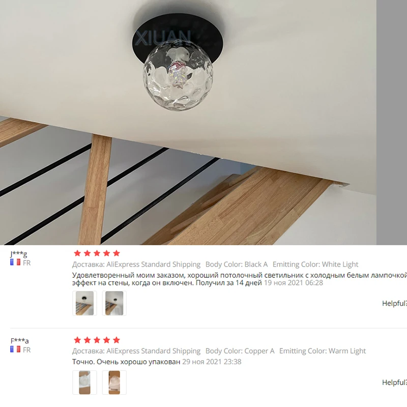 $28.97 Modern Luxury Round Glass Ceiling Lamp Black Gold Metal LED E27 Ceiling Lights for Hallway Corridor Entrance Aisle Illuminaire