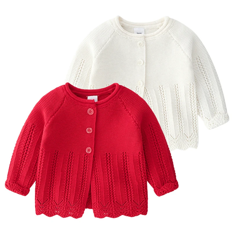 

Autumn Girls Cardigan Spring Cotton Sweater Top Baby Girl Children Clothing Princess Girls Knitted Cardigan Sweater Kids Toddler