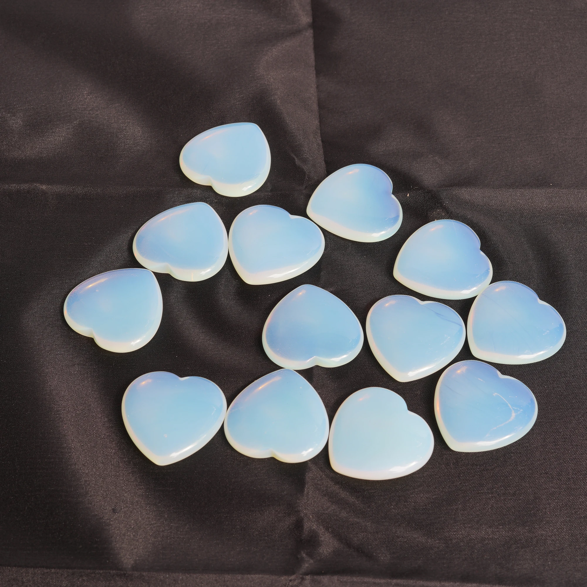 

Natural Energy Opalite Love Heart Collection Gem Specimen Jewelry Accessories Healing Quartz Room Decoration Chakra Gift