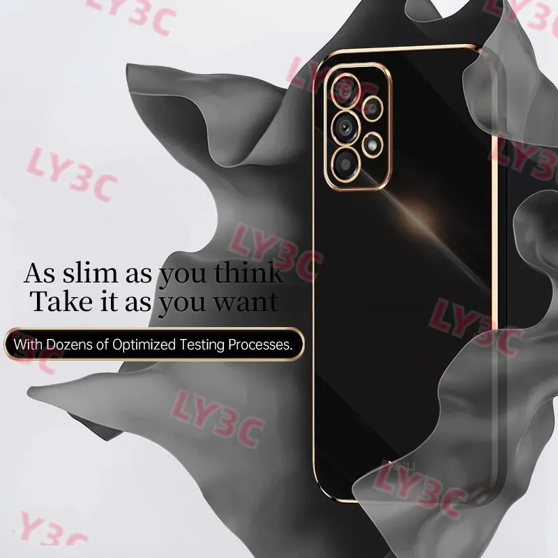 

Case For Samsung S22 Ultra S10 Plus Note 10 20 S21 S20 FE A51 A12 A71 A50 A32 A21s A13 A53 A52s 5G Plating Soft TPU 6D Cover
