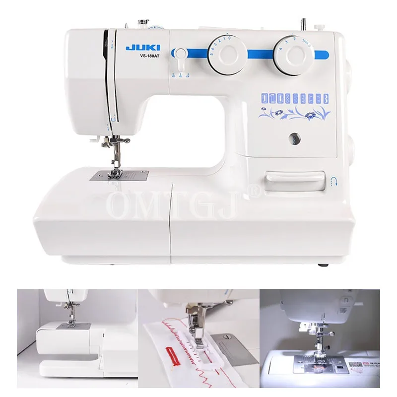Сверхмощная швейная машина 220 В 60 Вт 8 встроенных стежков двойная игла в