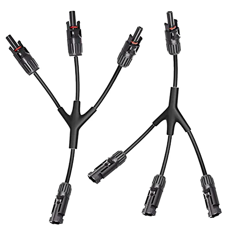 

Y Branch Solar Connectors Solar Panel Parallel Adapter 1 Pair Splitter Solar Cable Wire Plug Tool Kit For Solar Panel