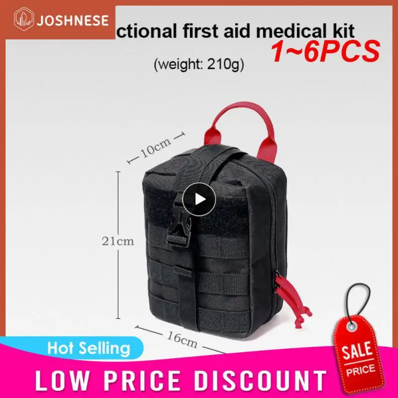 

1~6PCS Outdoor First Aid Kit Tactical Molle Bag Military EDC Waist Pack Hunting Camping Climbing Emergency Survival Bag