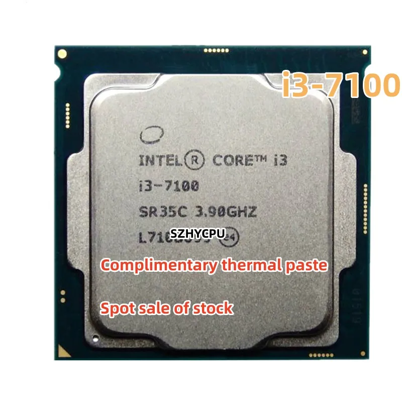 

Процессор Intel Core i3 7100, 3,9 ГГц, 3 Мб кэш-памяти, двухъядерный, 51 Вт, SR35C LGA 1151