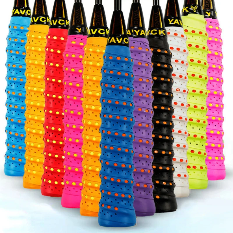 

10 Pcs Anti-slip Sweatband Badminton Grip Tennis Overgrip Sport Tape Windings Over For Fishing Rod Squash padel Racket