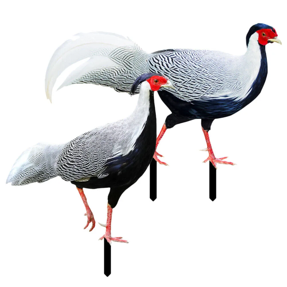 

2 Pieces Lawn Decoration Pheasant Garden Decoration Outdoor Posts Decoration Garden Decoration Outdoor Outdoor Decors Jardin