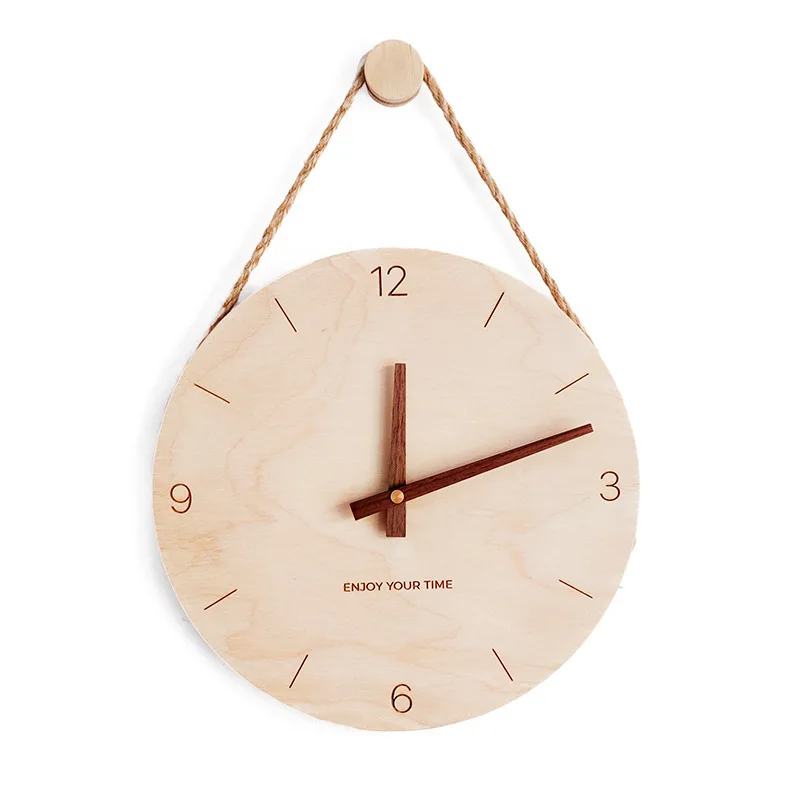 

3D Wall Clock Wood Nordic Wall Clock Modern Design Digital Clocks Home Living Room Wall Watch Decoration Christmas Gifts