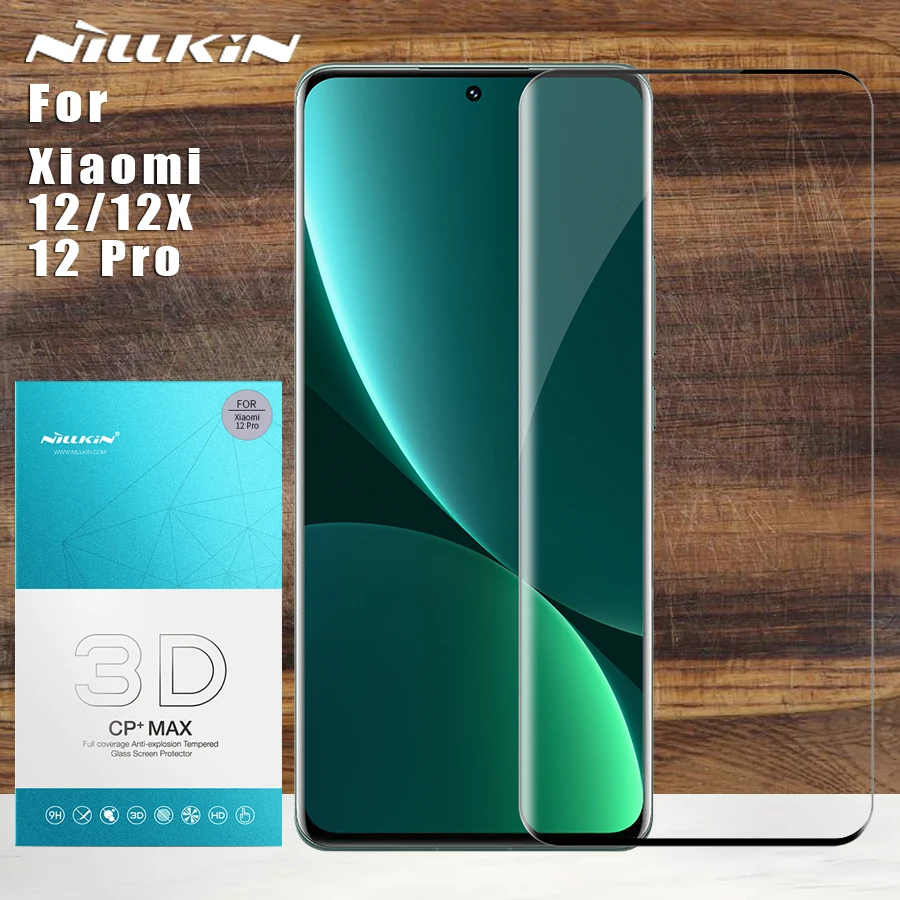 

Nillkin for Xiaomi Mi 12 Pro 5G Glass 3D CP+ Max Full Cover Tempered Glass Screen Protector for for Xiaomi Mi 12 / 12X 5G