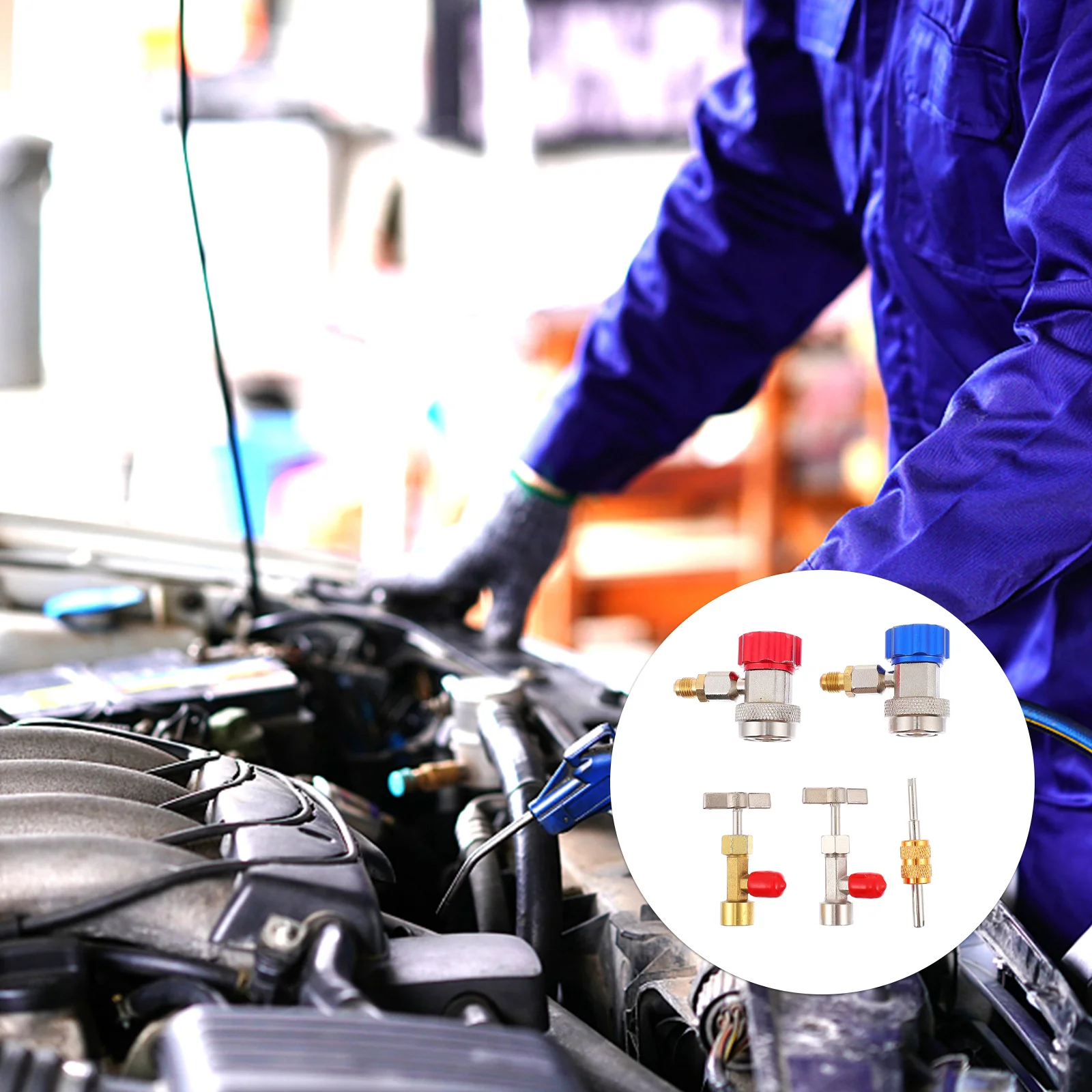 

1 Set Professional High Efficient Sturdy Valved Core Remover Kit Refrigerant Dispenser