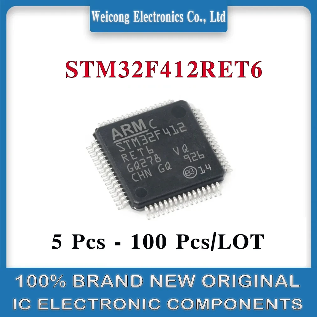 

STM32F412RET6 STM32F412RET STM32F412RE STM32F412R STM32F412 412RET6 RET6 STM32F STM32 STM ST IC MCU Chip LQFP-64