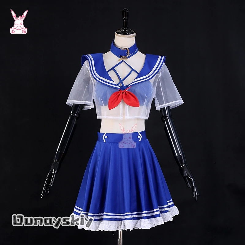 Фото Аниме виртуальный YouTuber Shylily Lily Косплей Костюм じ presentationい Sailor Suits Летние купальники s-xl Bikini Woman Сексуальные ролевые костюмы №3