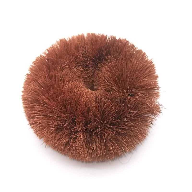 

2021 New Natural Coconut Brown Non-stick Oil Pot Brush Cleaning Brushes Dish Washing Kitchen Clean Household Product