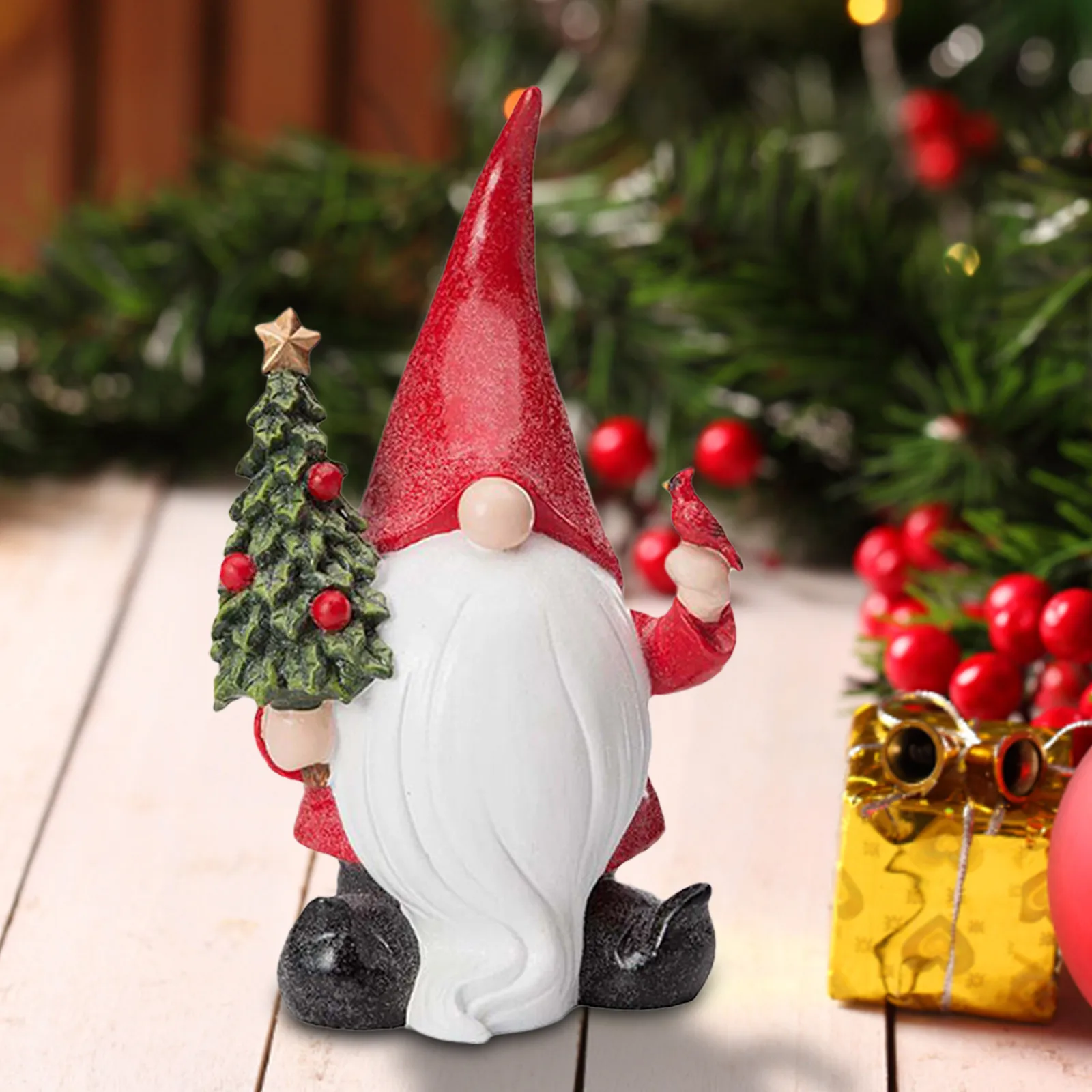 

Gnome Santa Claus Decorative Figurines Desk Ornament Crafts Christmas Decoration 2023 Home Decor Accessories Gifts for Friend