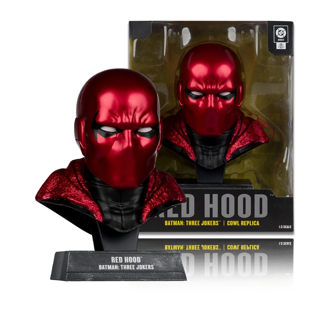 Фото Коллекционная модель-реплика шлема Mcfarlane Toys DC Direct Prop Replica Wv6 в масштабе 1:3: Red Hood Cowl/Batman Cowl/Azrael Batman Cowl (Chase) №3