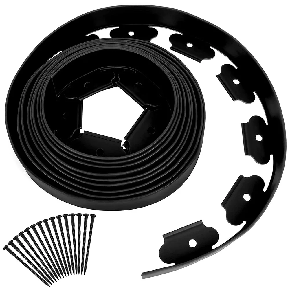 

5M Landscape Edging Border Landscape Edging PE Fence Garden Edge Kit Garden Isolation Belt for Patio Yard Lawn