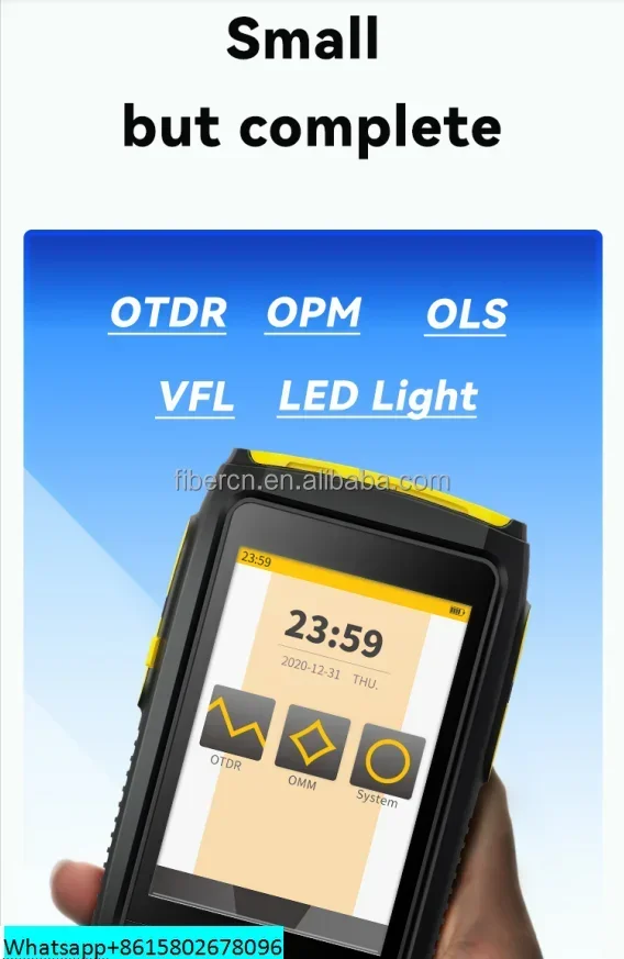 2023 новый супер мини otdr OFW 80 км с поддержкой расстояния сенсорный экран OPM VFL LED OLS