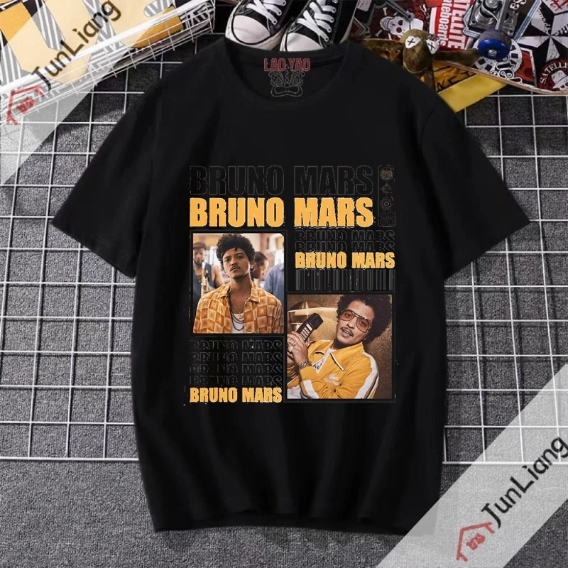 BrunoMars Shir футболка для любителей музыки топ в стиле хип-хоп большого размера