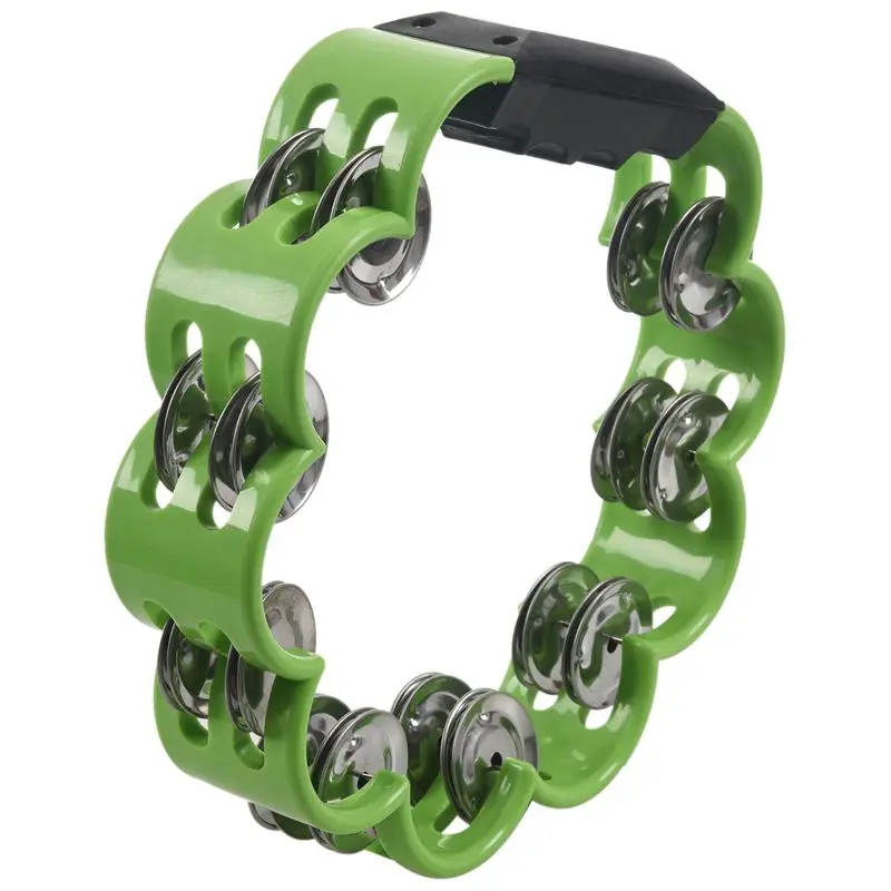 

Shamrock Tambourine for Kids and Adults - Easy to Use - Comfortable Hand Held Percussion Instrument - Great for Choirs - Percuss