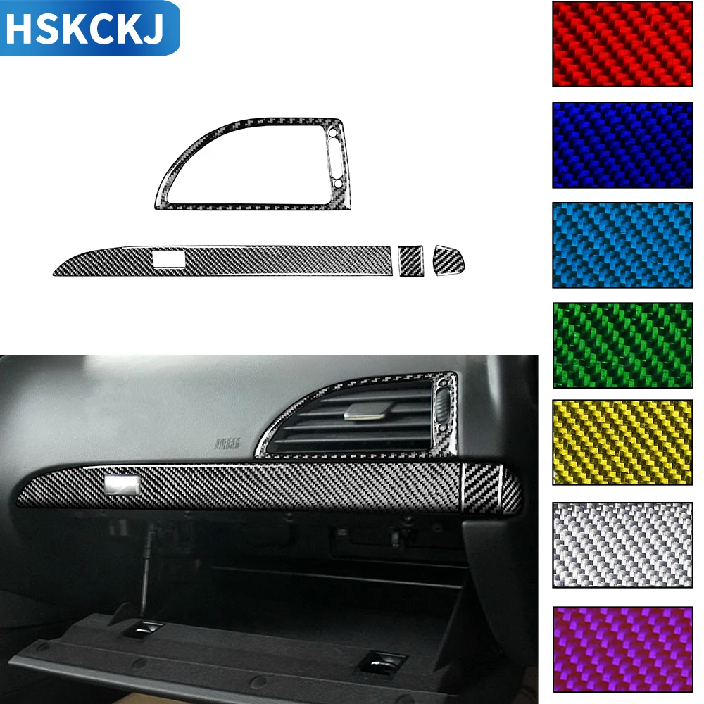 

For BMW 6Series E63 E64 2004-2010 Multiple Color Carbon Fiber Sticker Co-Pilot Storage Box Air Outlet Vent Interior Accessories