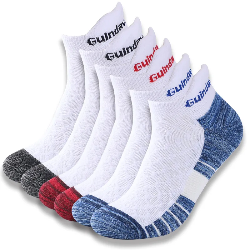 6Pairs Spring Summer New Terry Socks for Running Professional Sports Socks Quick-Dry Outdoor Basketball Sock Short Big Size EU50