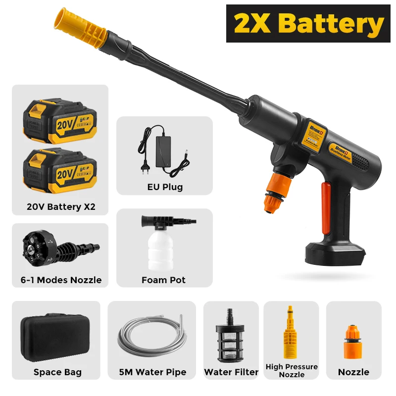 

Пистолет для мойки высокого давления BABEQ 200 бар для аккумулятора Makita 18В