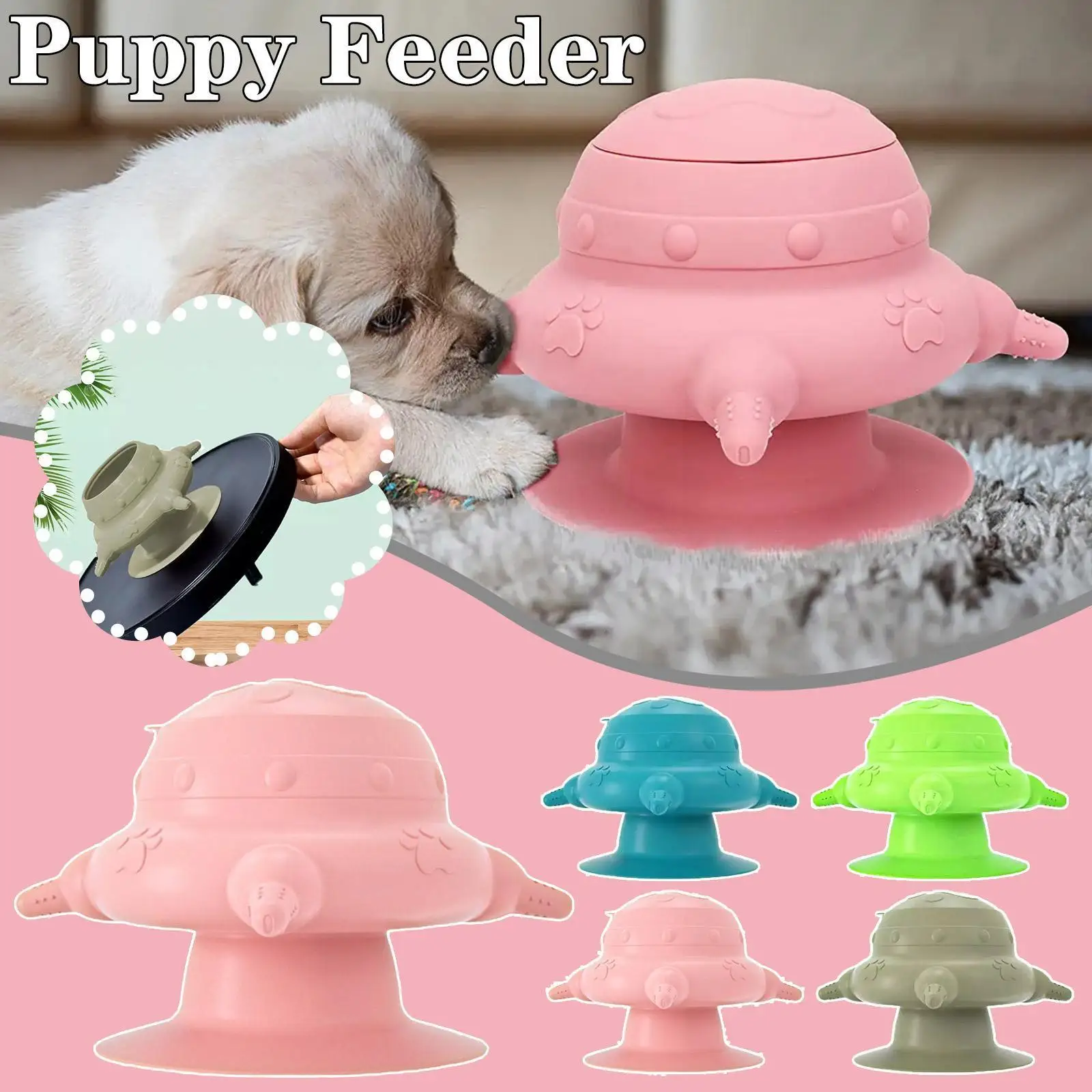 

Baby Pet Mlik Feeder 200ml Capacity Bowl With 4 Silicone Nipples Nursing Bottle For Baby Puppies Kittens Baby Pet A H5j0