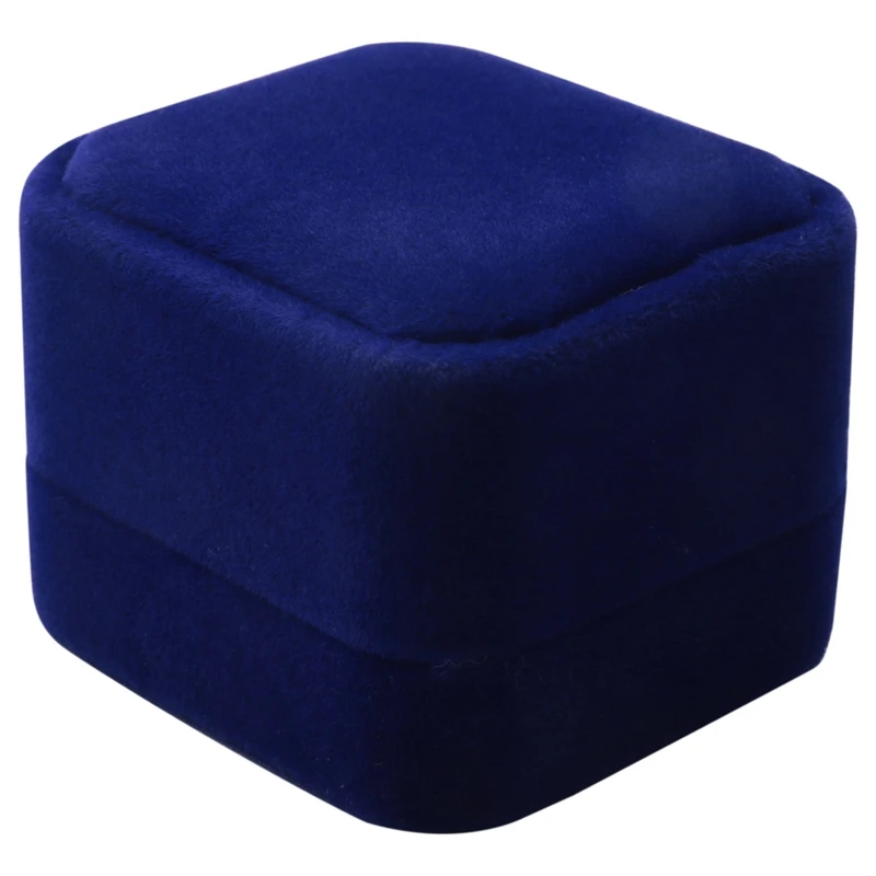 

Бархатный Чехол для хранения и демонстрации обручальных колец и сережек в подарочной коробке