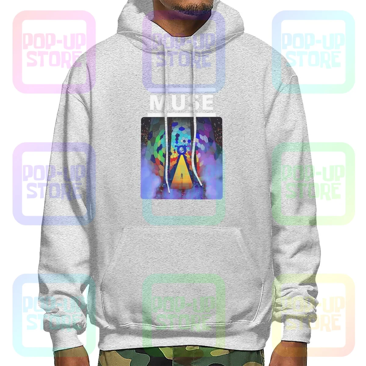 Популярная Толстовка Muse в британском стиле с изображением альбома рок-группы