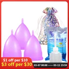 Набор менструальных чаш, 6 шт., медицинский силиконовый стерилизатор для женских менструальных чаш