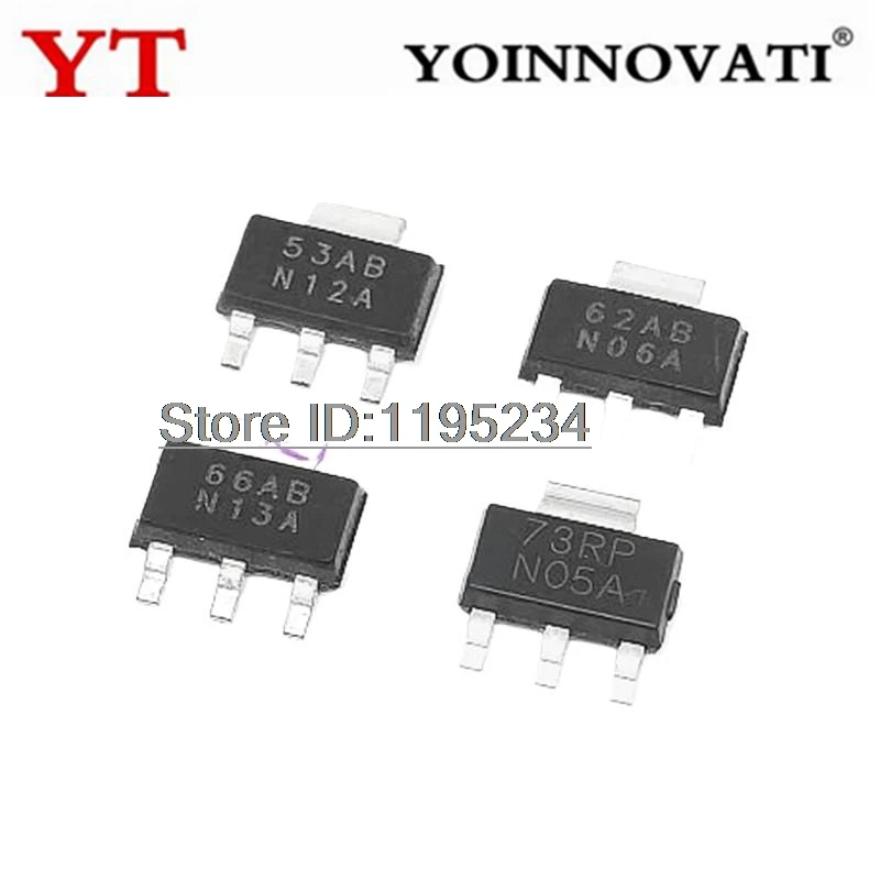 10 шт. новый оригинальный LM1117 LM1117IMPX LM1117MPX-1.2 1 8 2 5 3 0 ADJ SOT-223 NO5A Бесплатная доставка