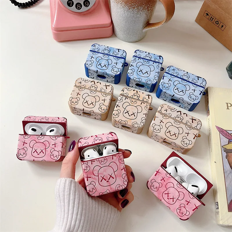 

Creative Cartoon Bear AirPods 3 Case Apple AirPods 2 Case Cover AirPods Pro Case IPhone Earphone Accessories Air Pod Case