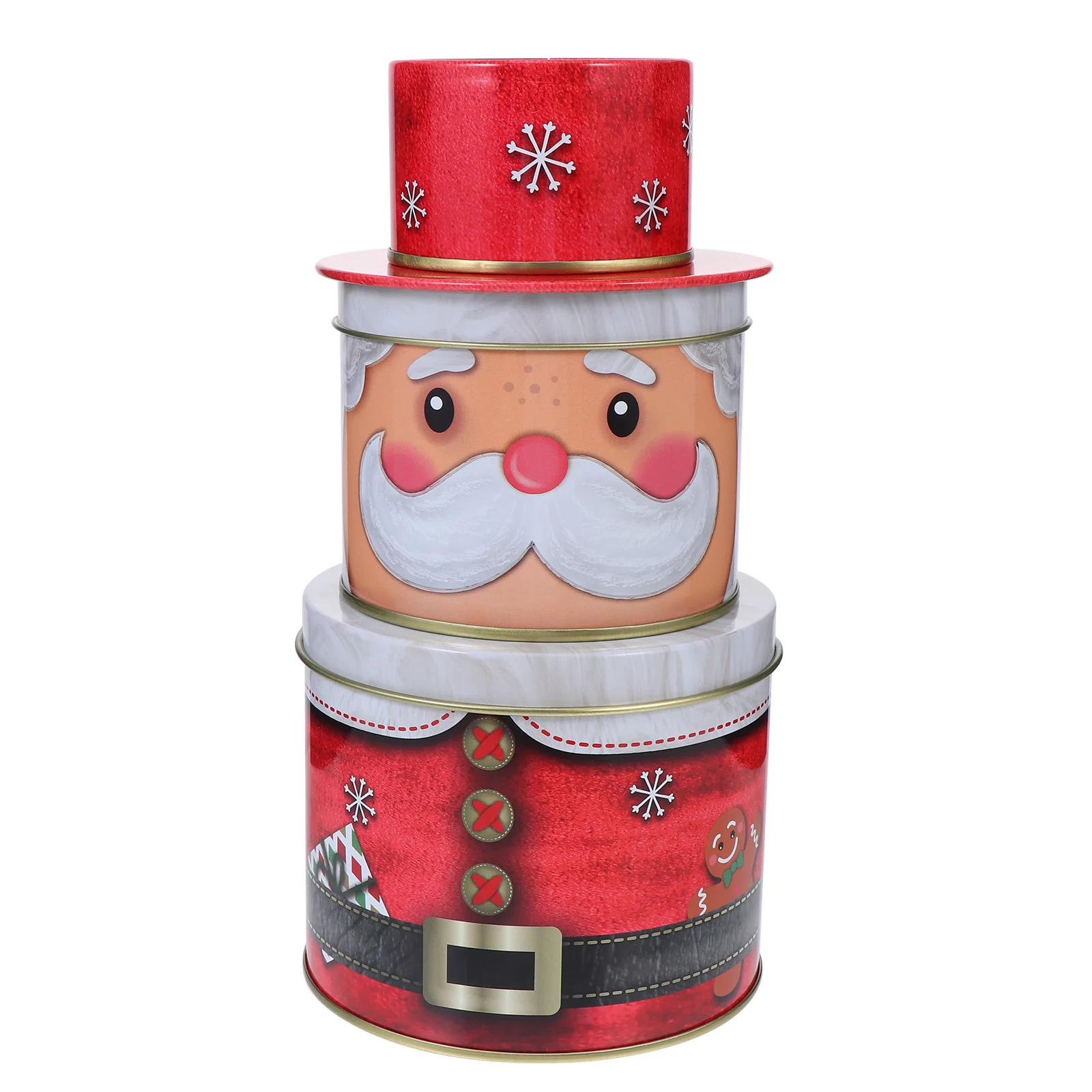 

Christmas Tin Box Tinplate Jars Baby Food Container Gift Biscuit Cans Containers Lids Cookie