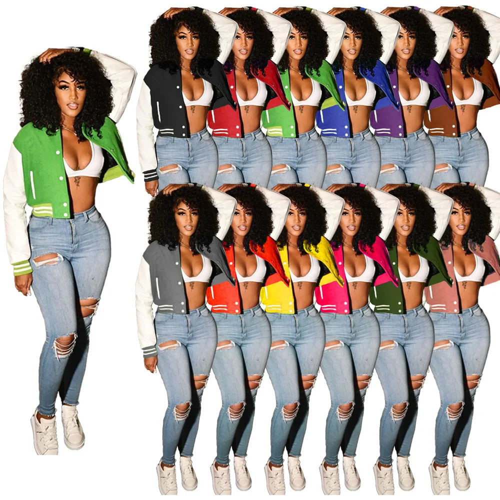 

New Womens Dresses Autumn/winter Fashion Button Double Screw Baseball Uniform Dresses for Women