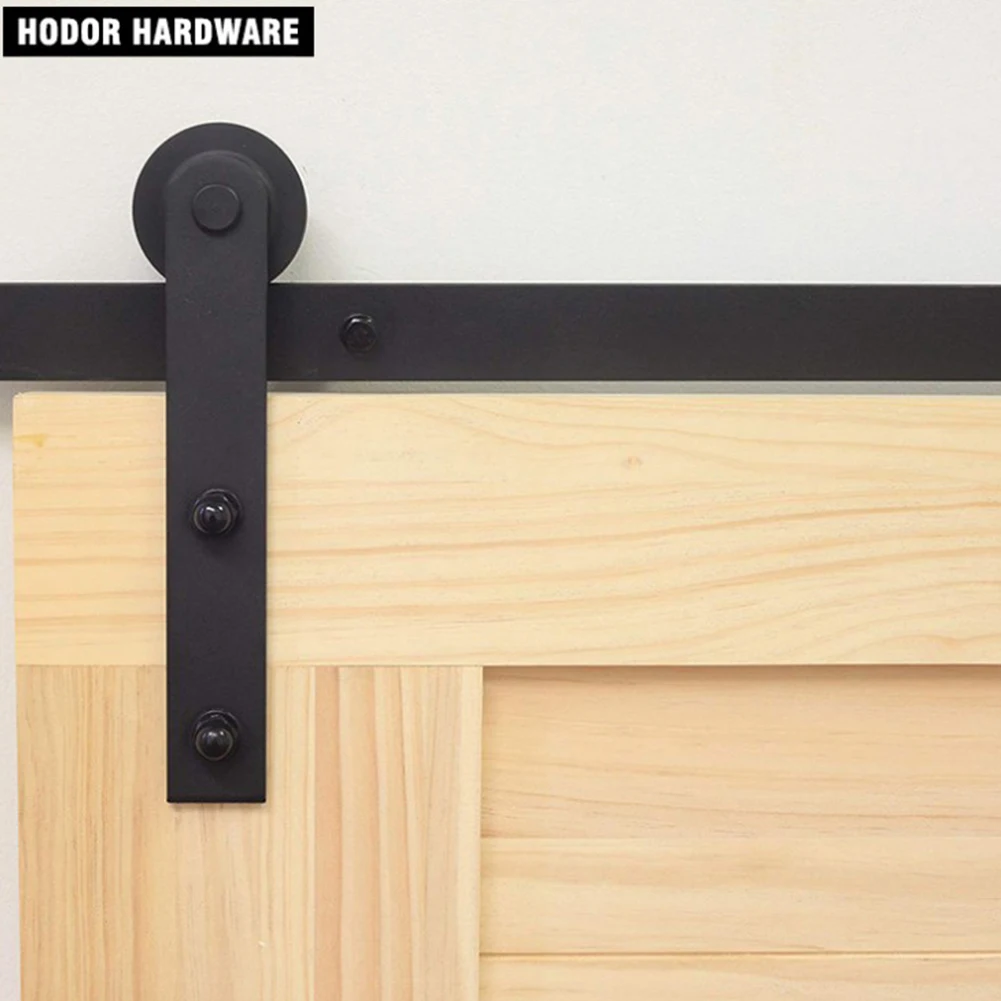 

2 Pcs Durable Steel With Screws Door Hardware Bathroom Home Top Mounted Track Closet Roller Rail Kitchen Sliding Barn