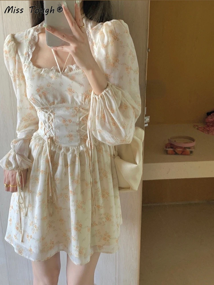 Женское винтажное кружевное платье элегантное миди-платье с цветочным принтом в
