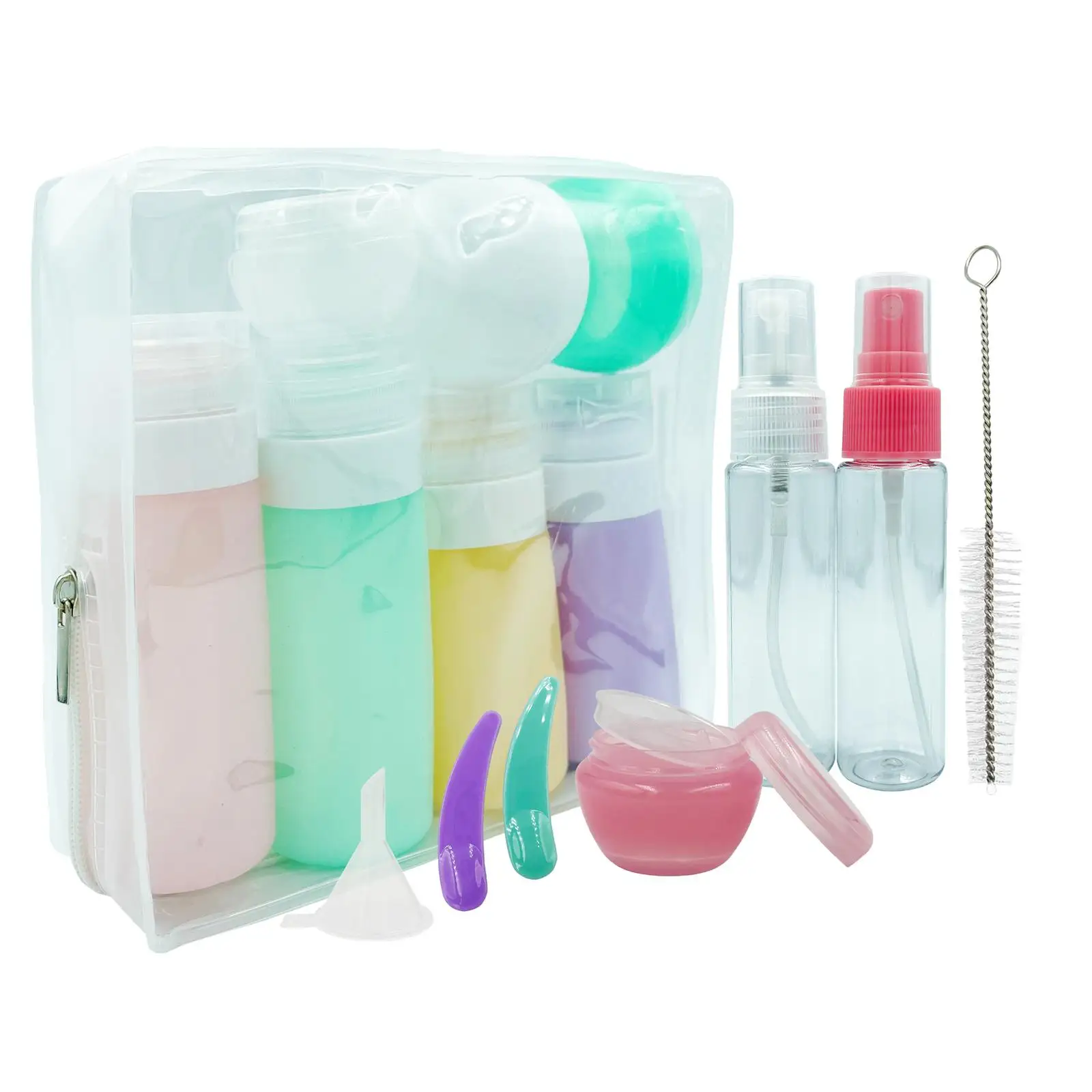 

Travel Bottles Reusable Organizer for Liquids Airplane Travel Essentials Women Gifts
