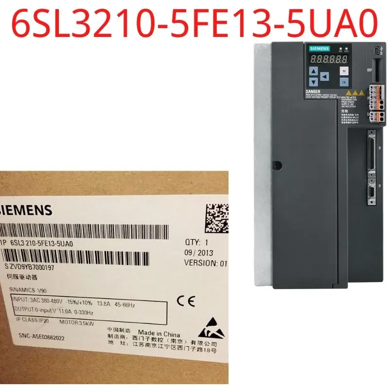 

6SL3210-5FE13-5UA0 Brand New SINAMICS V90 Input voltage: 380-480 V 3 A -15%/+10% 13.8 A 45-66 Hz Output voltage: 0 – Input 11.0