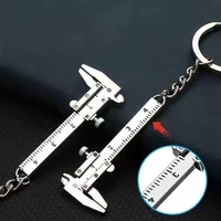mini small convenient vernier caliper keychain pendant measurement tool keychain portable tool