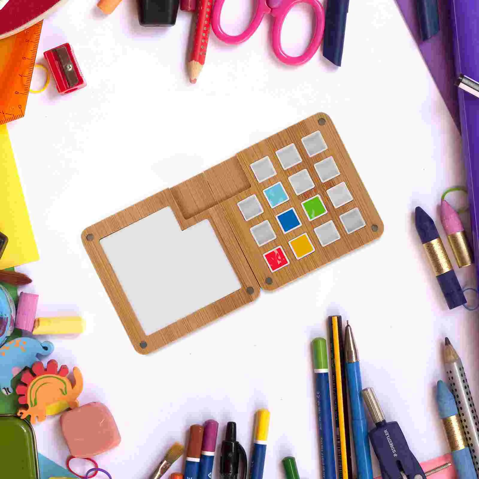 Коробка сделай сам лоток для пигмента акварелью деревянные лотки палитра