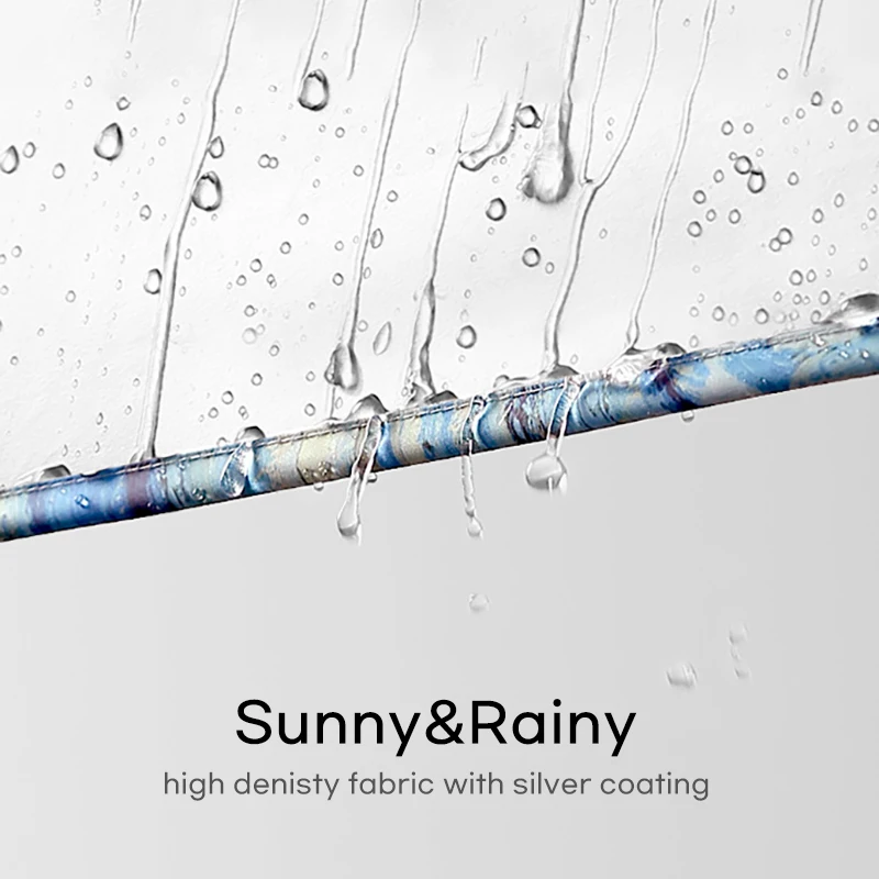 Мини карманный зонт от солнца для девочек ветрозащитный с 8 ребрами в стиле Ван