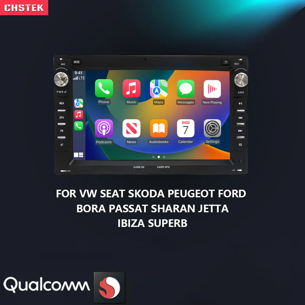 Автомобильный радиоприемник CHSTEK Android 13 Carplay для VW Volkswagen T5 Multivan Golf 4 Lupo Jetta Bora Passat B5