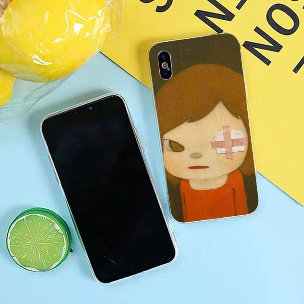 Yoshitomo Nara чехол для телефона Samsung Galaxy S10 S20 S21 S22 S23 S24 FE Plus Ultra Note 20, силиконовый черный мягкий чехол (art.: 3920c754faeb9) - 3920c754faeb9