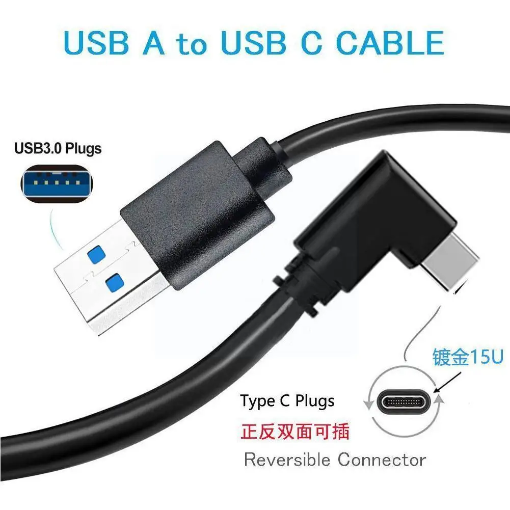 

1 шт. 5 м Usb-c кабель Oculus Quest 2 звеньевой кабель Usb3.2 прямоугольный скоростной Передачи Данных Type-c совместимый заряд gen1 F L5k2