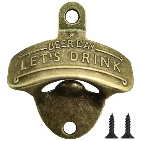 Ретро открывалка для бутылок BEER DAY  Let's Drink