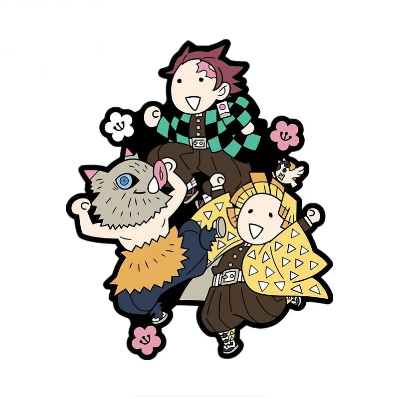 

Demon Slayer Leuke Grappige Anime Auto Sticker Decal Waterdicht Motorfiets Off-Road Laptop Venster Muur Kofferbak Gitaar Vinyl