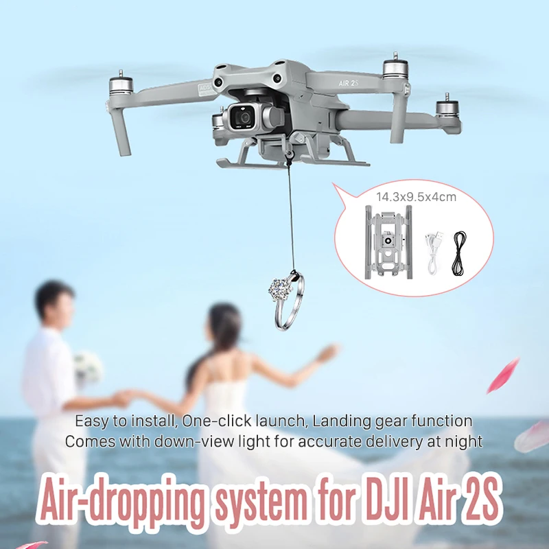 

DJI Air 2S пневматическая система w кольцо для рыбалки Подарочный спасательный пульт дистанционного запуска для DJI Mavic Air 2/AIR 2S Аксессуары
