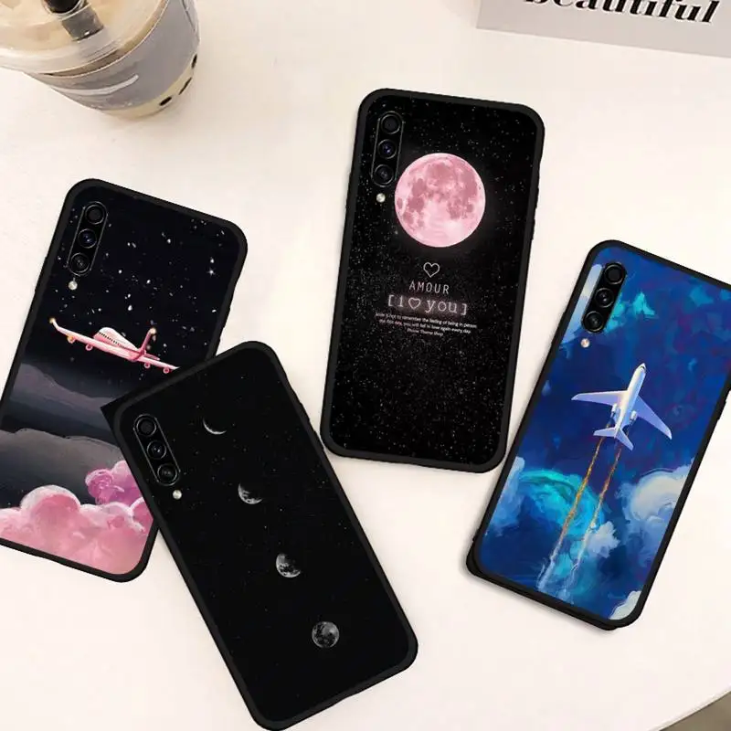 

Moskado Aircraft Moon Phone Case For Samsung galaxy S 21 20 10 8 A 50 21s 51 52 71 72 32 20 20e note 10 plus Ultra 5g fe