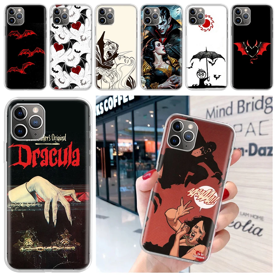 Мягкий чехол для телефона Gothic Vampire Scarlet Art iPhone 16 15 14 Plus 13 12 Mini 11 Pro Max 7 + Apple XS X SE 2020 8 Print