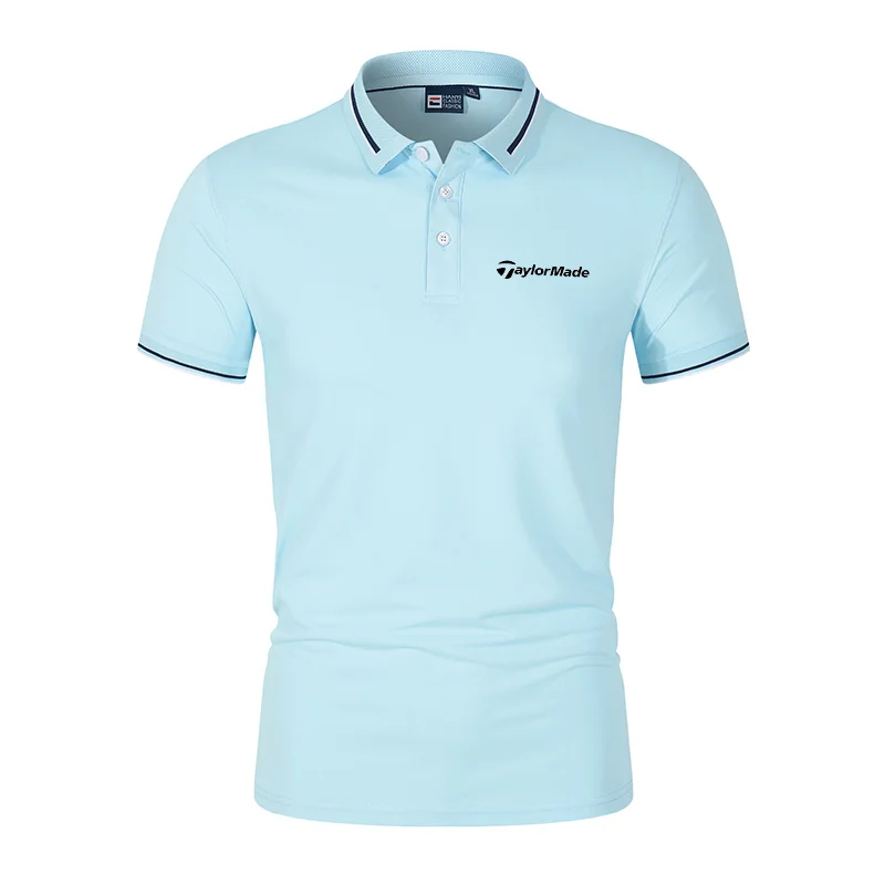 

Рубашка-поло мужская быстросохнущая, модная сорочка с короткими рукавами для гольфа, спорта, работы и отдыха, удобная дышащая футболка, лето