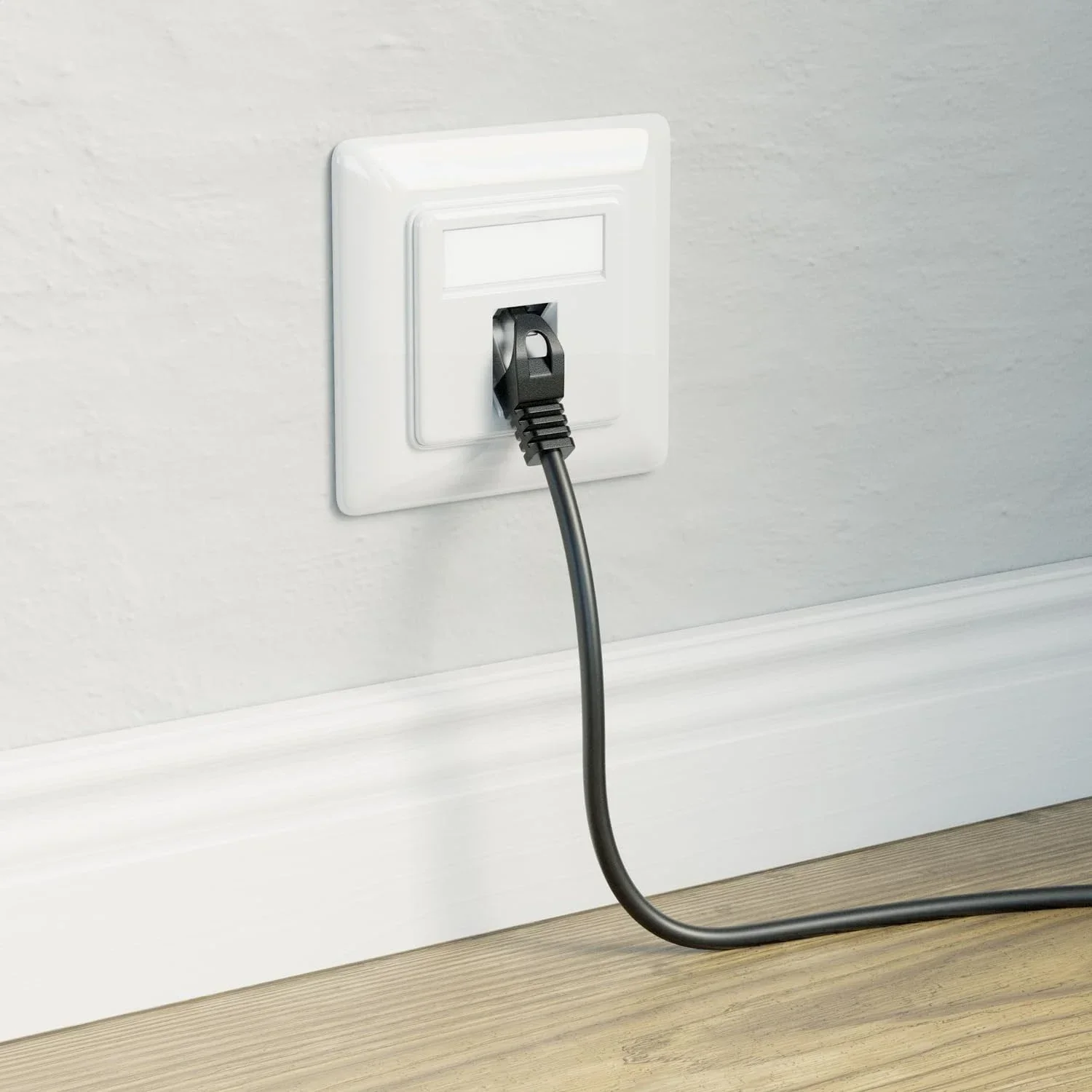 Фото Сетевая розетка ZoeRax 1-портовая, встраиваемая, RJ45 Ethernet, с полностью экранированными разъемами Keystone RJ45 CAT8 CAT7 CAT6A №2